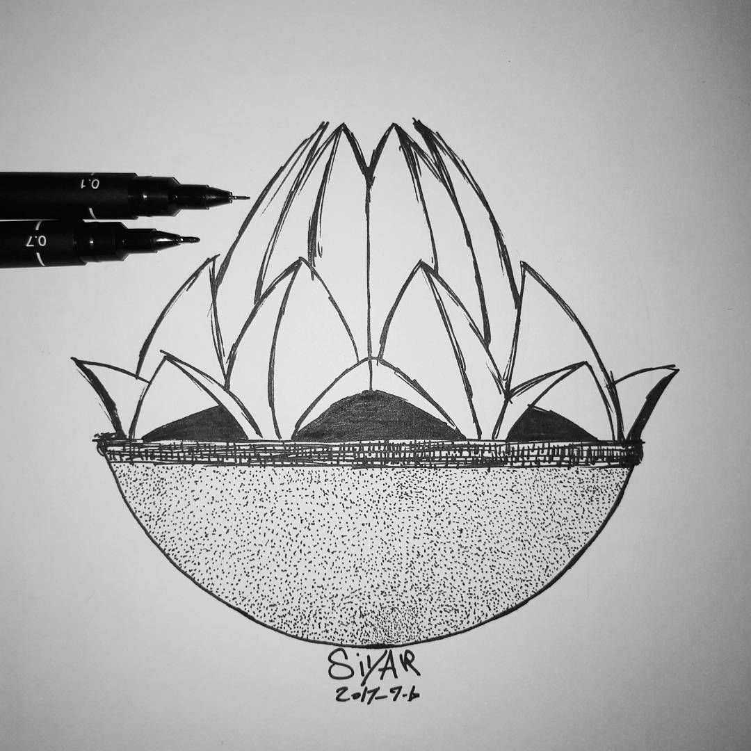 1080x1080 55 Likes, 3 Comments - Lotus Temple Sketch