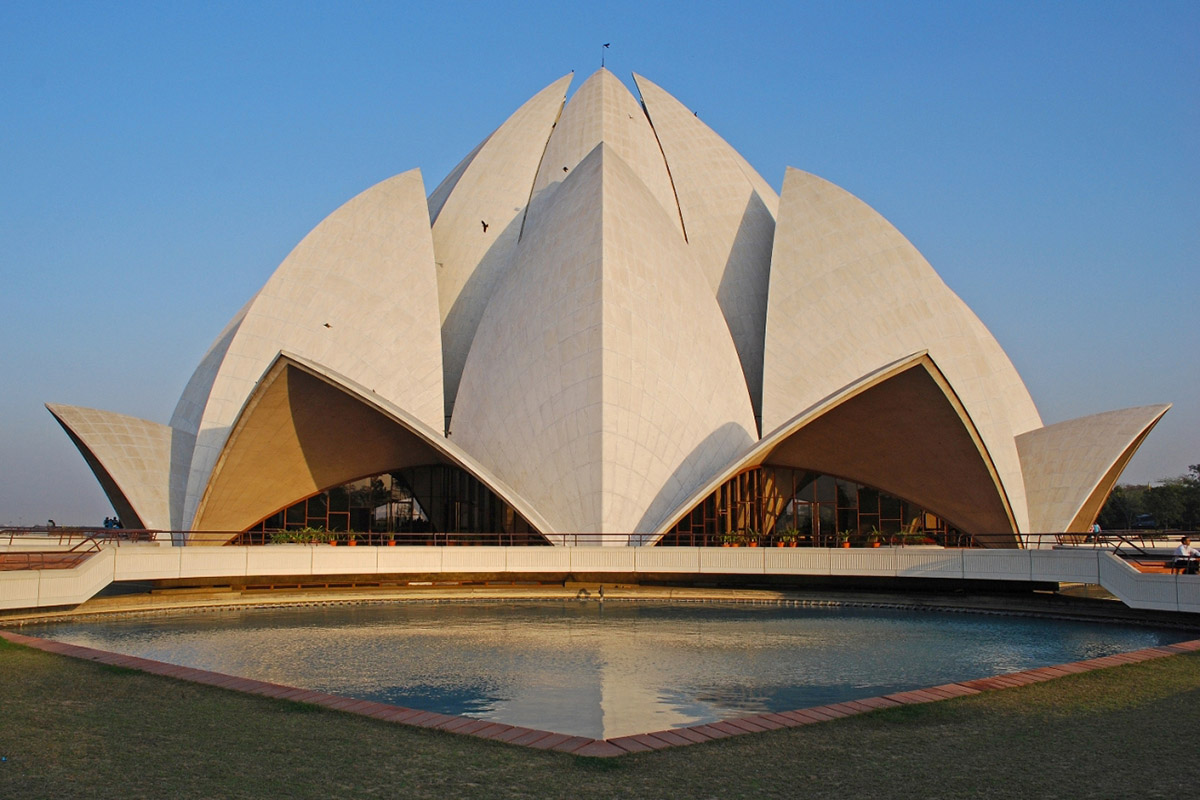 Lotus Temple Sketch at PaintingValley.com | Explore collection of Lotus ...