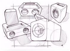 236x171 8 Best Sketch Practise Images Sketchbook Drawings - Loudspeaker Sketch