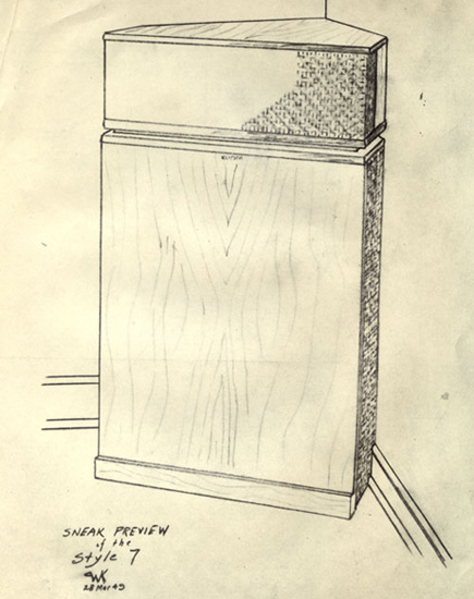 435x550 Speakers, Home Audio, Amp Headphones Klipsch - Loudspeaker Sketch