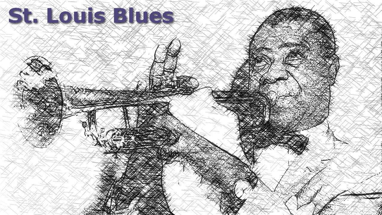 1280x720 Louis Armstrong - Louis Armstrong Sketch