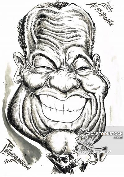 400x569 Louis Armstrong Cartoons And Comics - Louis Armstrong Sketch