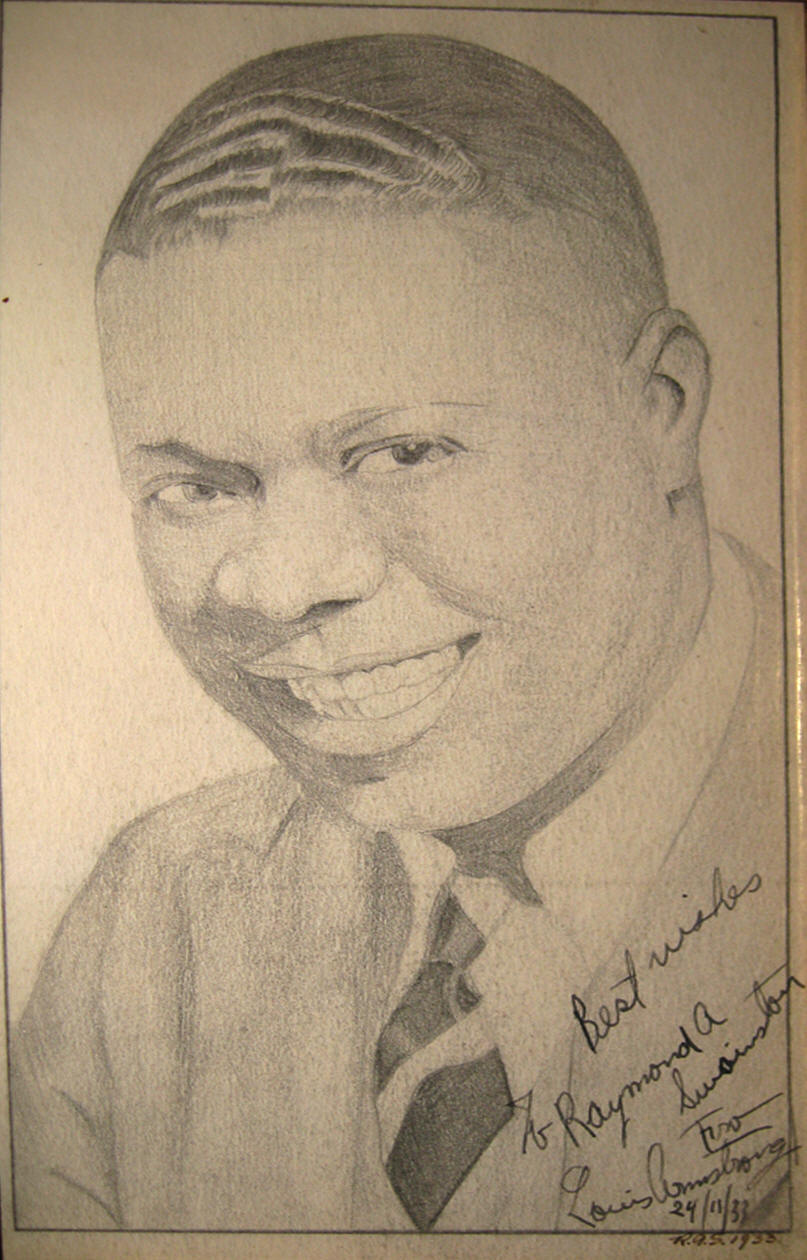 807x1260 Louis Armstrong Signed Photo - Louis Armstrong Sketch