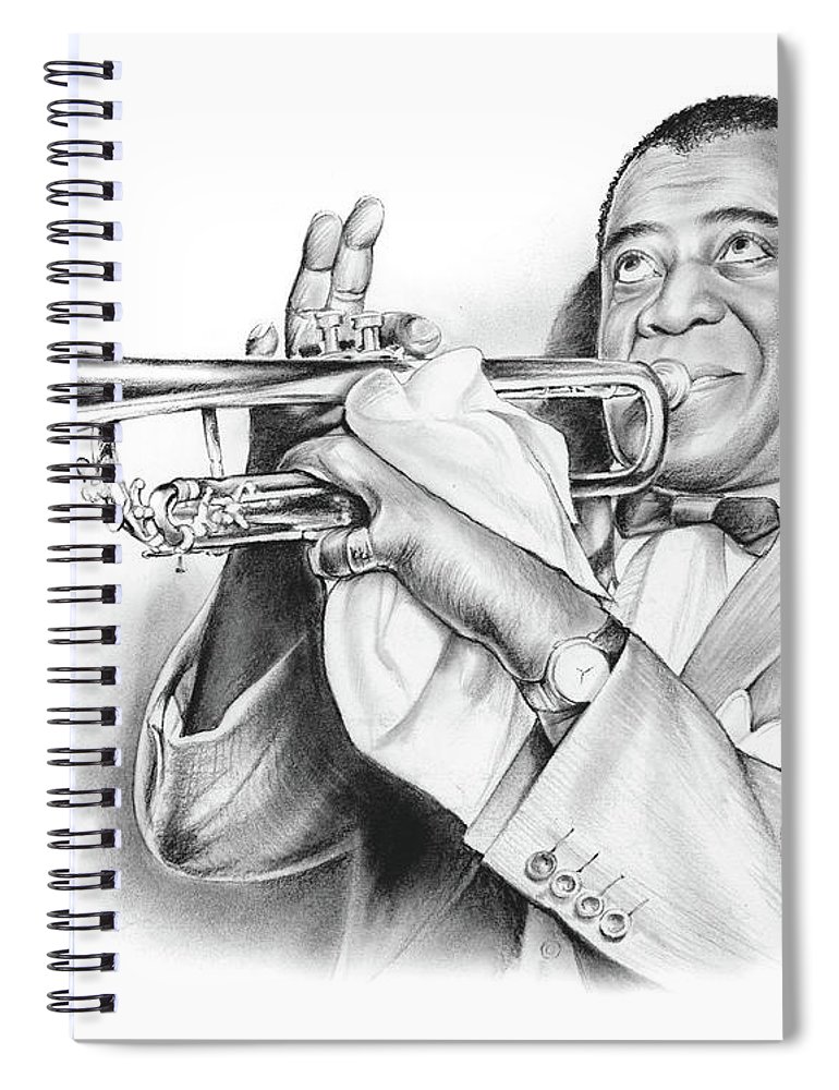 770x1000 Louis Armstrong Spiral Notebook For Sale By Greg Joens - Louis Armstrong Sketch