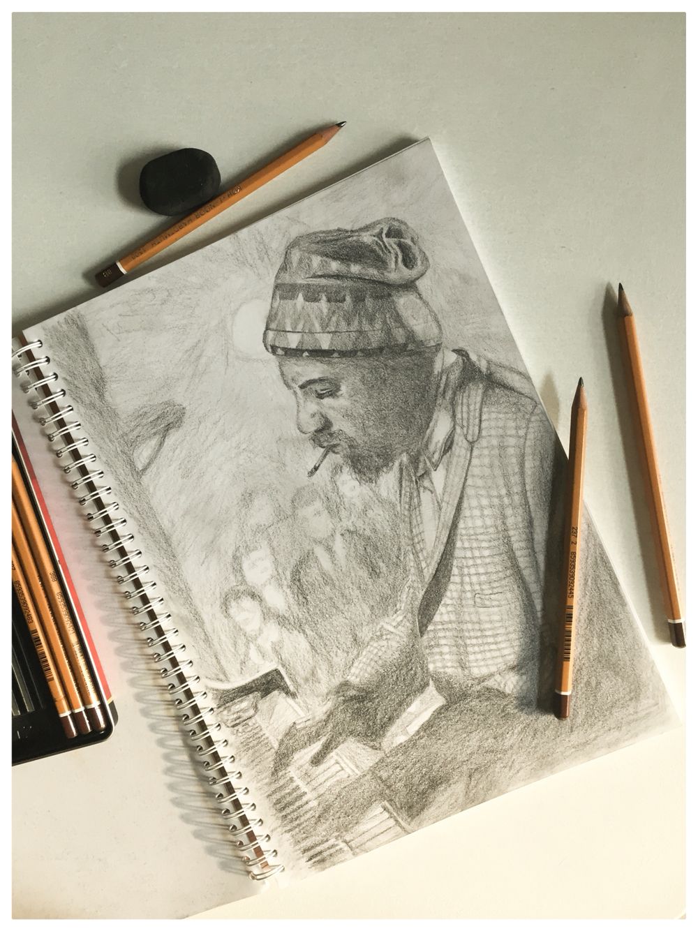 1000x1334 Louis Armstrong Sketch Works By Alex Louis - Louis Armstrong Sketch