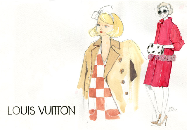 640x446 Kitty N. Wong Draws Fashion Week Streetstyle Sketches Inspired By - Louis Vuitton Sketches