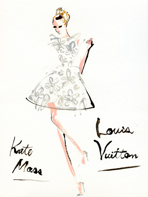 497x661 Fallon Elizabeth Sketch,illustration, Watercolor,botanical - Louis Vuitton Sketches