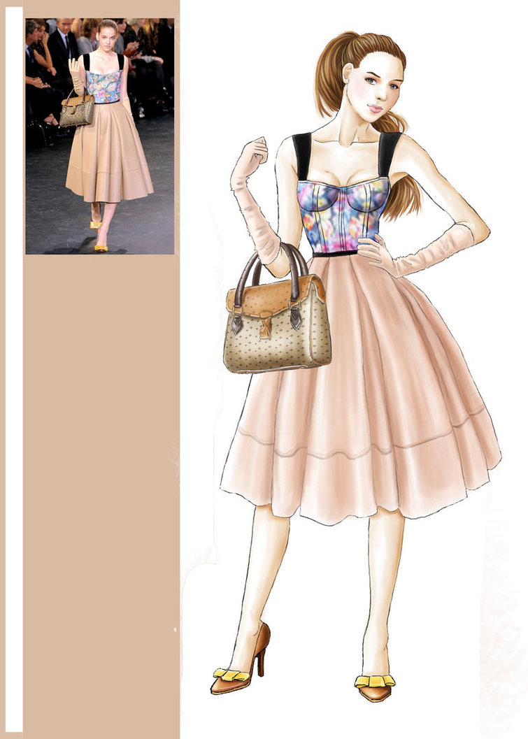 755x1057 Louis Vuitton Illustration By Tania S - Louis Vuitton Sketches