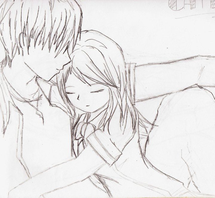 Love Anime Sketch At Paintingvalley Com Explore Collection Of