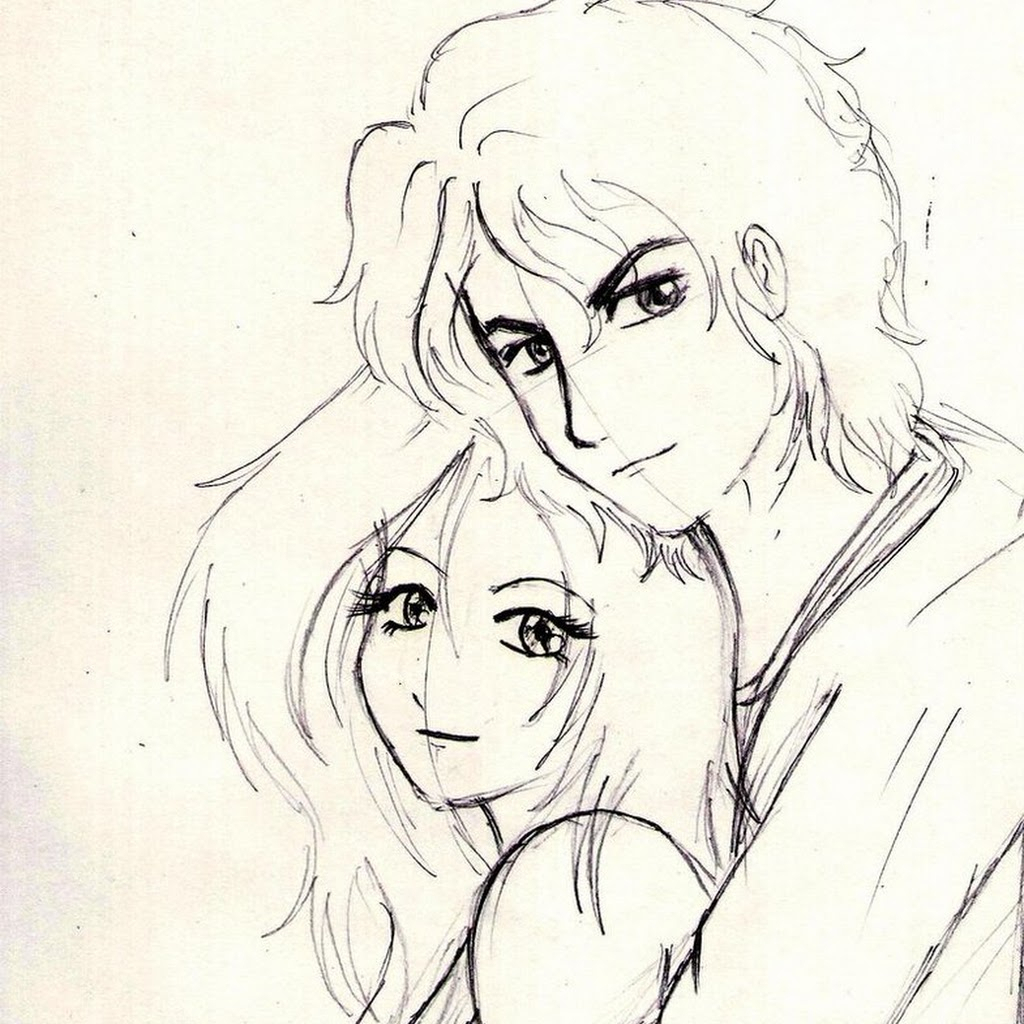Love Anime Sketch At Paintingvalley Com Explore Collection Of