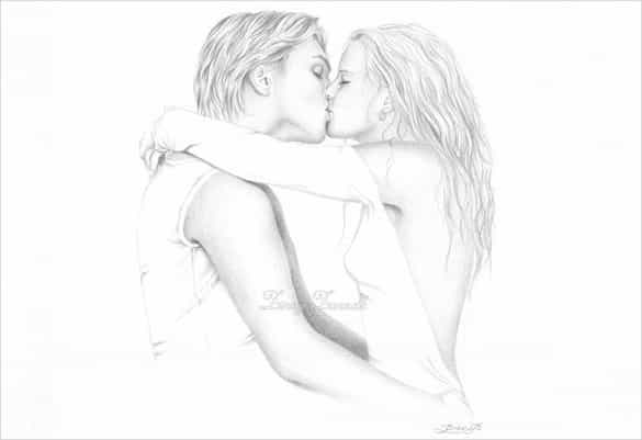 585x401 Love Drawings Template Designs Amp Art Ideas Free Amp Premium - Love Art Sketch