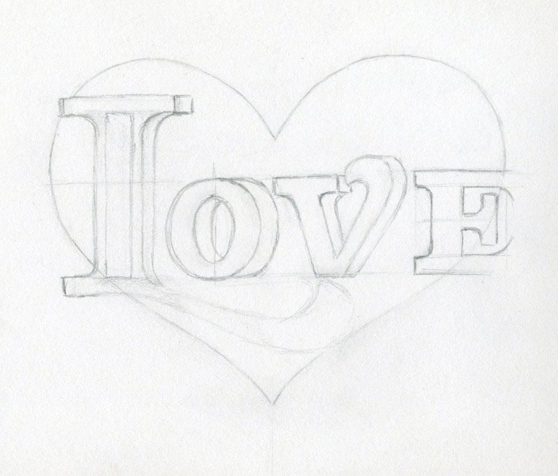 800x683 Learn To Draw A Heart. Very Inspiring. - Love Heart Sketch