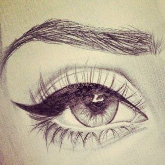 333x333 I Love Sketches Of Eyes Super Art Draw, Art And - Love Pictures Sketch