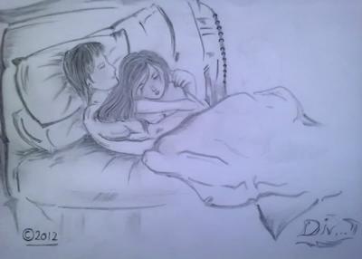 400x286 My First Love Sketch - Love Sketch Pic