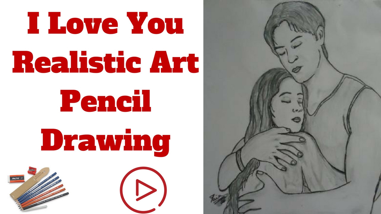 1280x720 I Love You Realistic Art Pencil Drawing Draw Sketch - Love You Sketch