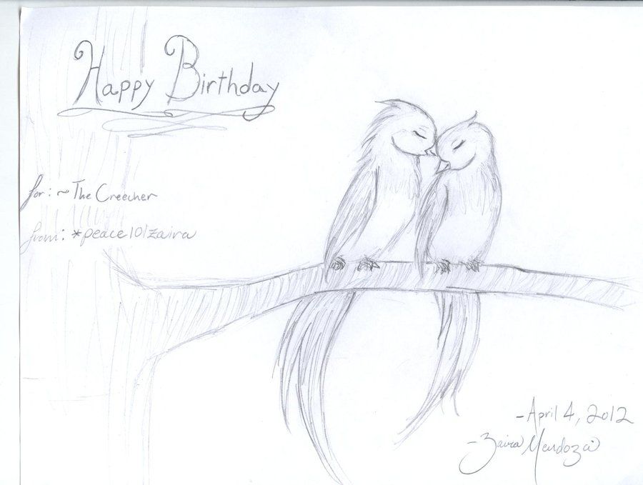 900x679 Drawings Of Love Birds Love Bird Pencil Drawing Love Birds By - Lovebirds Sketch