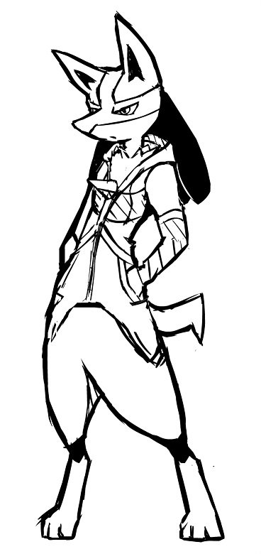 368x780 Lucario Hoodie Sketch By Mallowin On Newgrounds - Lucario Sketch