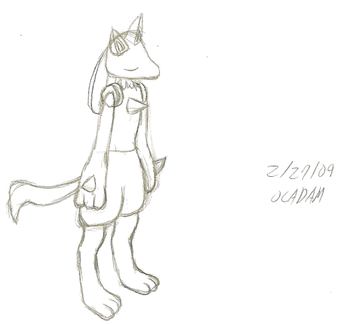 496x469 Sleepy Lucario - Lucario Sketch