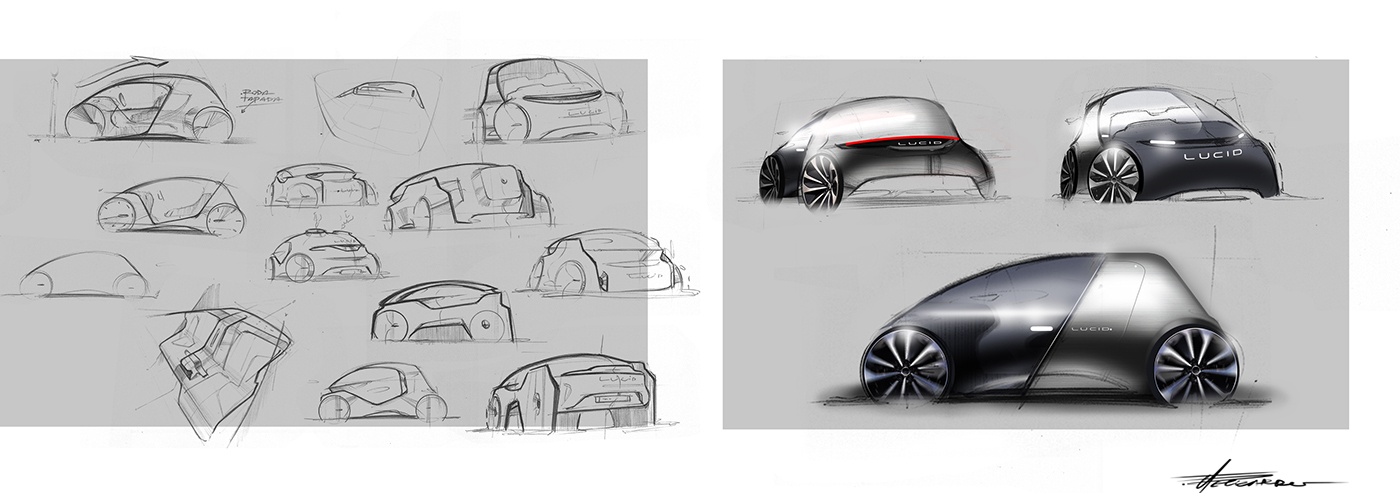 1400x493 Lucid Capsule Concept On Behance - Lucid Sketch