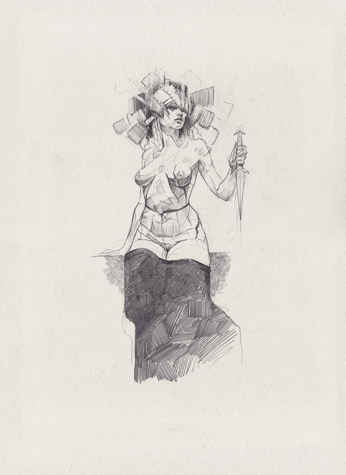 1200x1646 Lucifer (Sketch) Last Rites Gallery - Lucifer Sketch