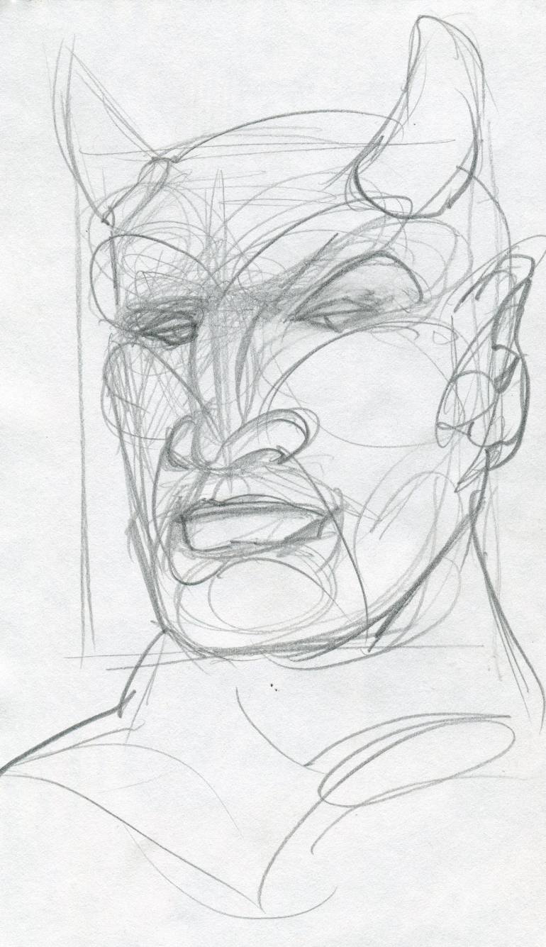 770x1335 Lucifer Drawing By Frank Illo Saatchi Art - Lucifer Sketch