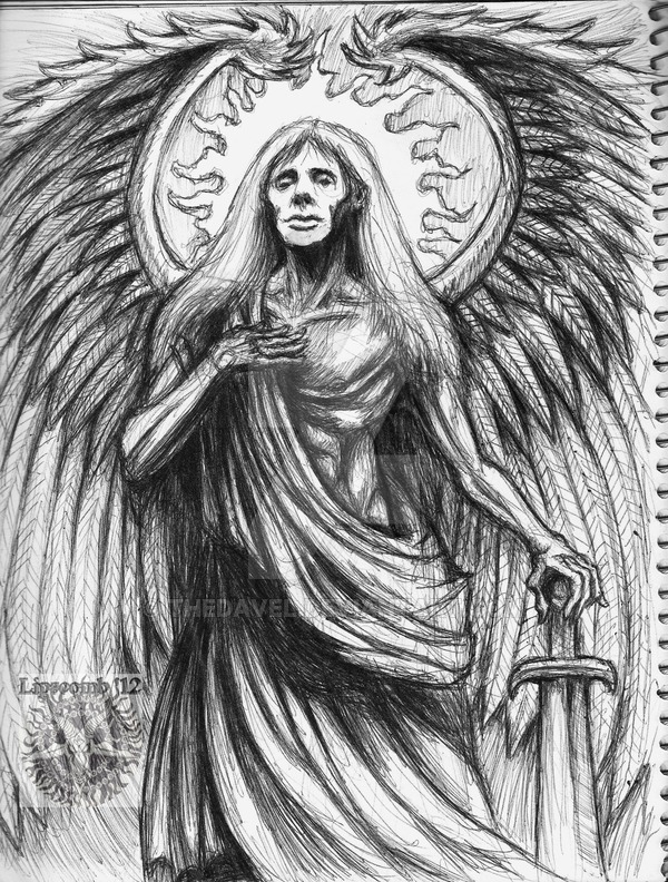 600x792 Lucifer Concept Sketch By Thedavel - Lucifer Sketch