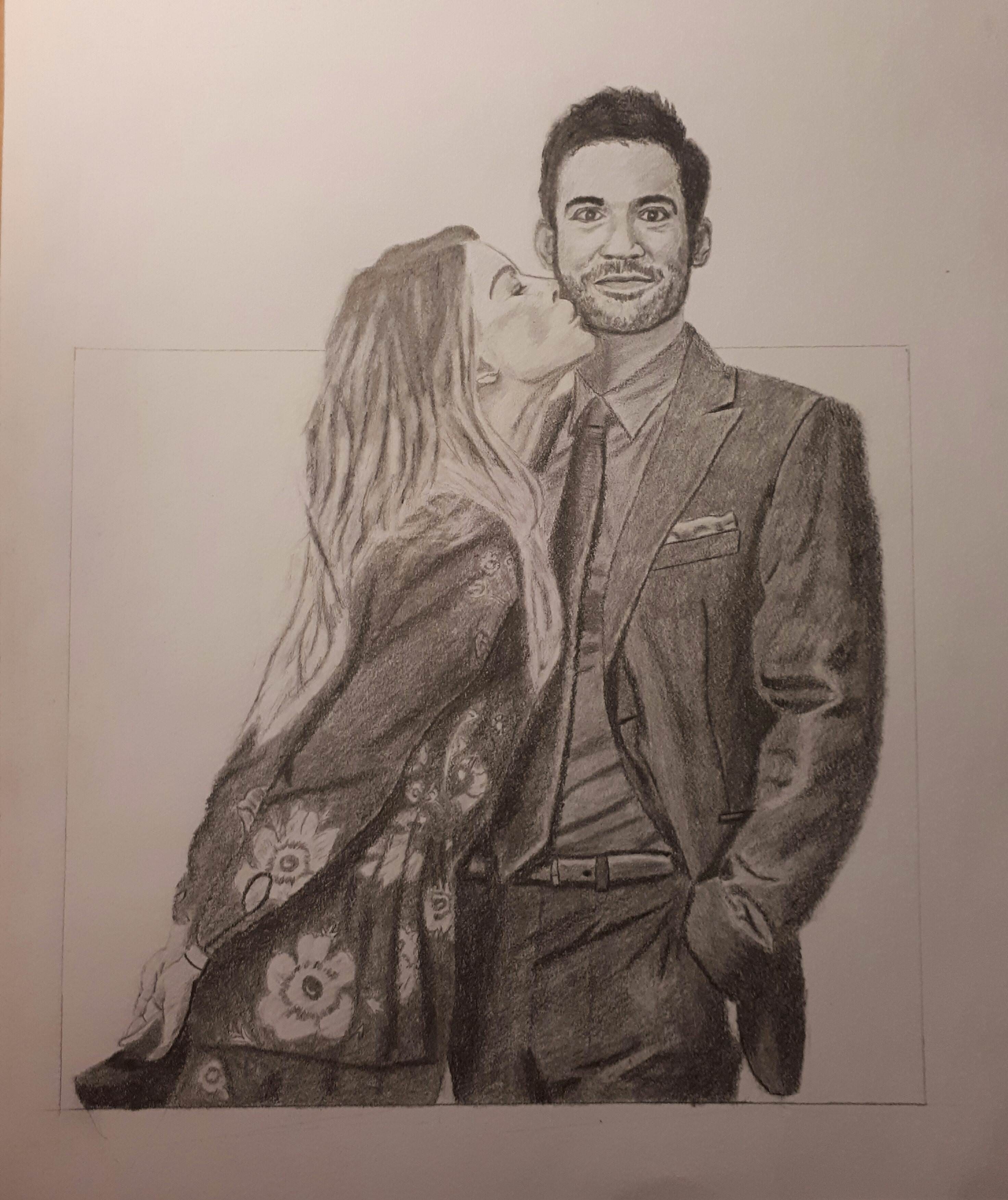 2944x3506 I Drew The Deckerstar Duo. Tell Me What You Think. - Lucifer Sketch
