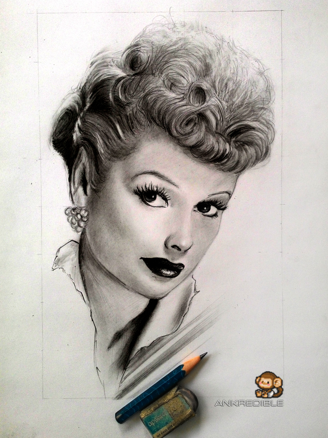 675x900 Lucille Ball By Ankredible - Lucille Ball Sketch