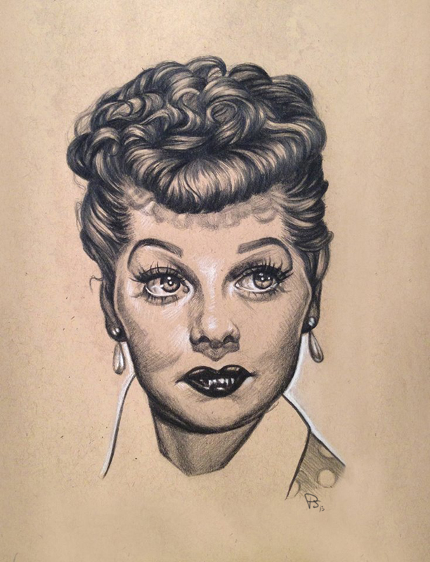 612x800 Lucille Ball - Lucille Ball Sketch