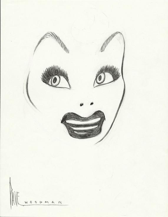 570x736 Original Lucille Ball Convention Logo Pencil Drawing By Dave Etsy - Lucille Ball Sketch