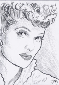 245x351 Tc - Lucille Ball Sketch