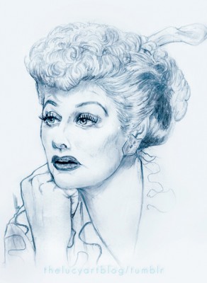 292x400 The Artist Who Loves Lucy - Lucille Ball Sketch