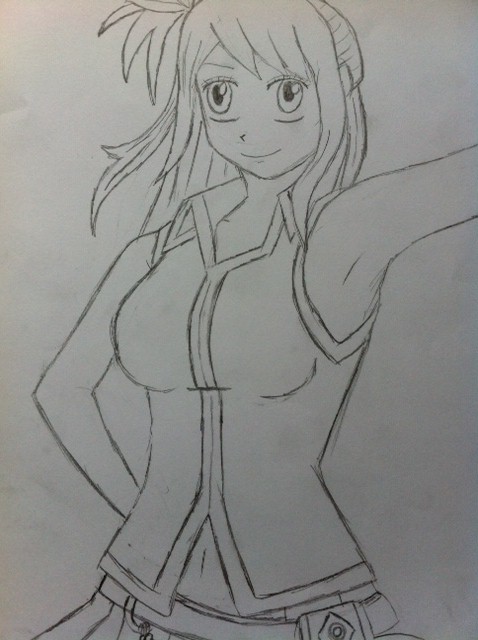 478x640 Lucy Heartfilia Strawberry Scribbles - Lucy Heartfilia Sketch