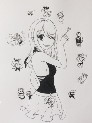 320x428 By Jennif3rxd - Lucy Heartfilia Sketch