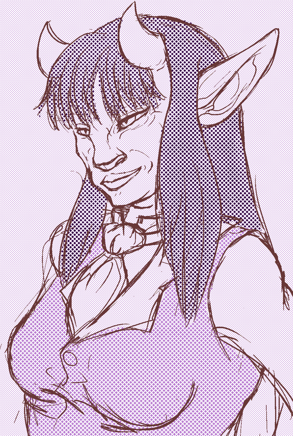 998x1484 Lucy Sketch Bust Weasyl - Lucy Sketch