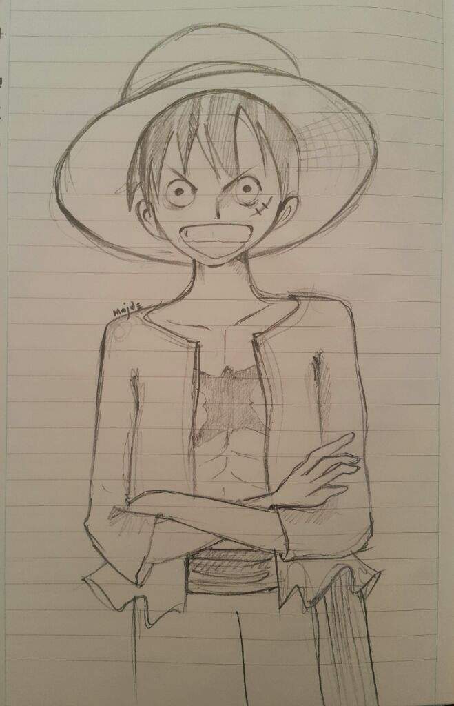 Luffy Sketch at PaintingValley.com | Explore collection of Luffy Sketch