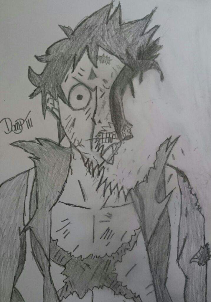 716x1024 Akainus Revenge - Luffy Sketch