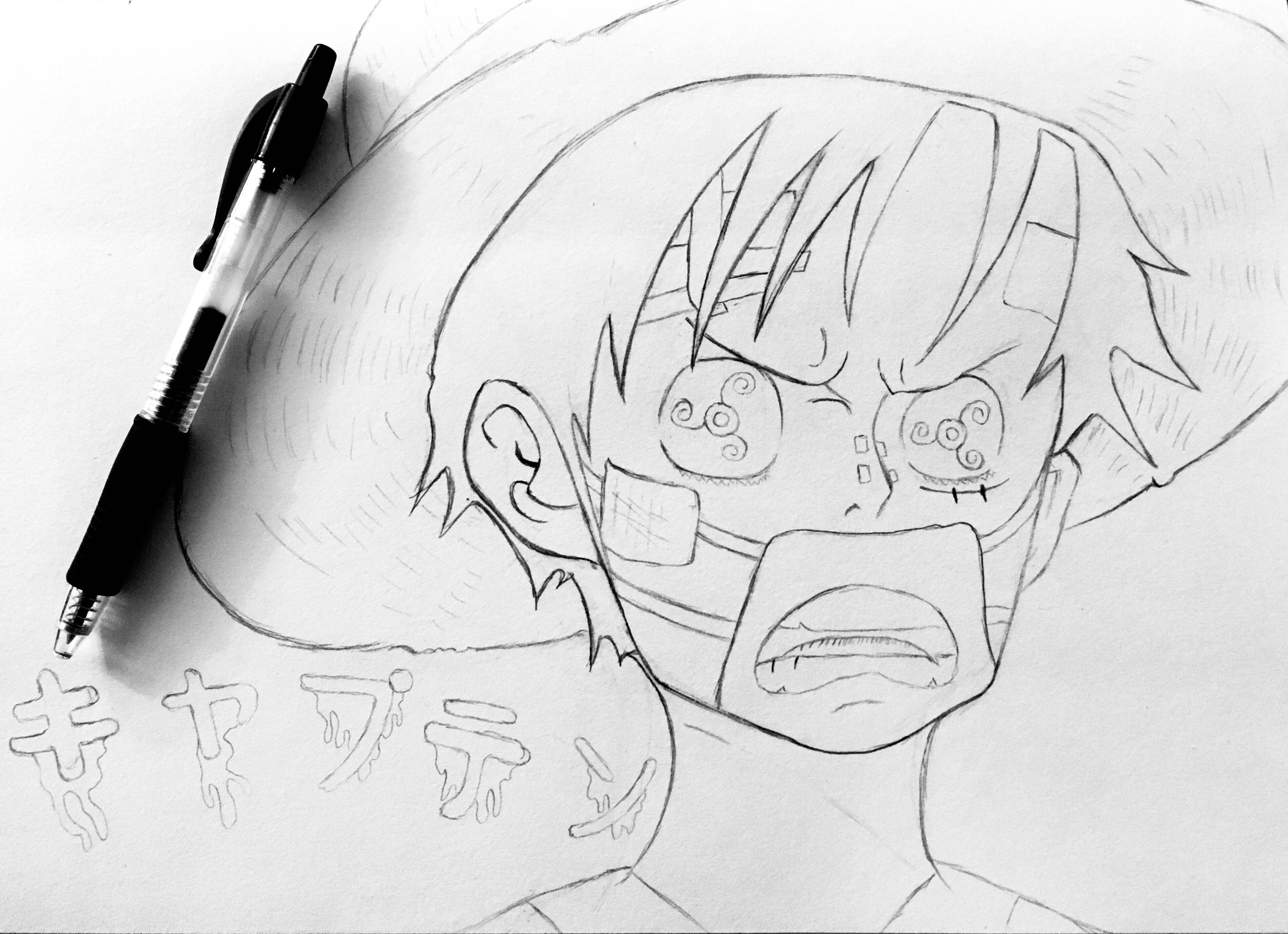 3932x2851 Monkey D. Luffy Sketch Okikid Originals Monkey And - Luffy Sketch