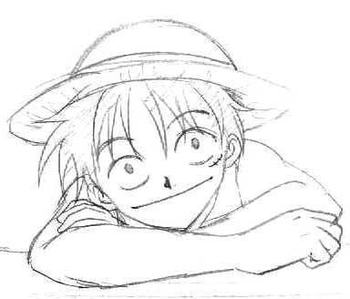384x328 My Luffy Sketch By Narutouchiha666 - Luffy Sketch