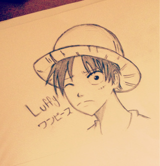 320x333 Still Tired Even After Sleeping A Rough Sketch Of Luffy - Luffy Sketch