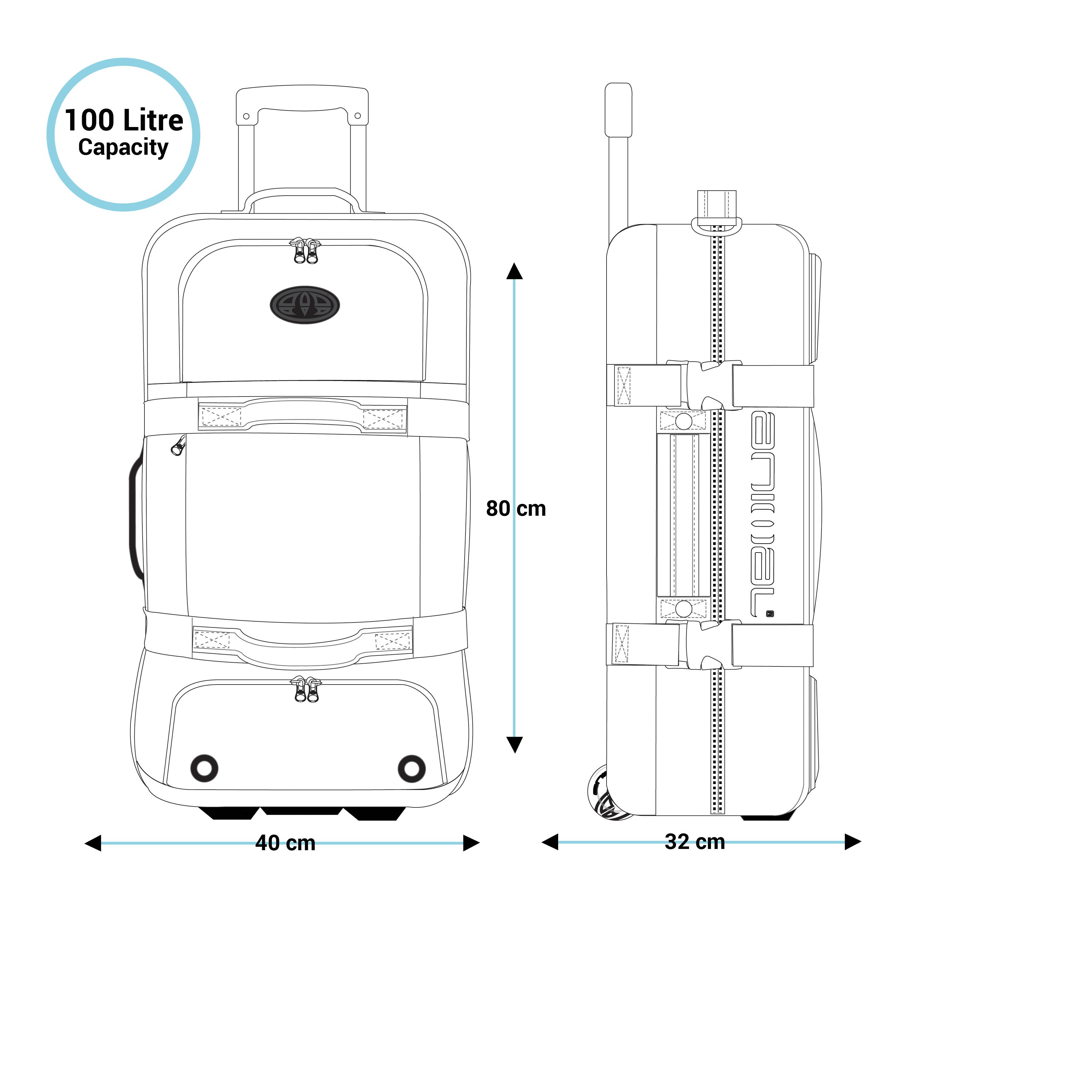 3500x3500 Wilder Mens 100 Litre Split Holdall Animal - Luggage Sketch