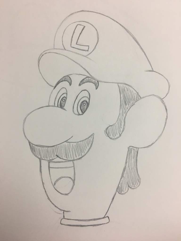 768x1024 Luigi Sketch Mario Amino - Luigi Sketch