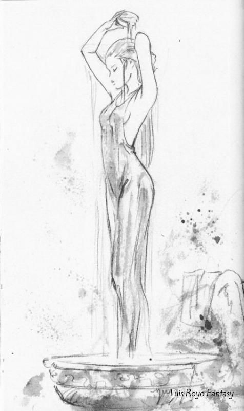 476x800 Wild Sketches 3 - Luis Royo Sketches