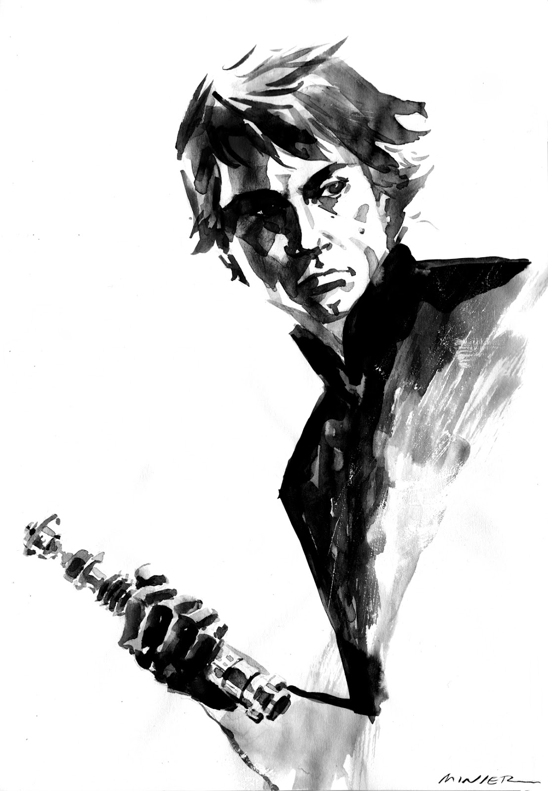 1109x1600 Luke Skywalker Rotj, Rey - Luke Skywalker Sketch