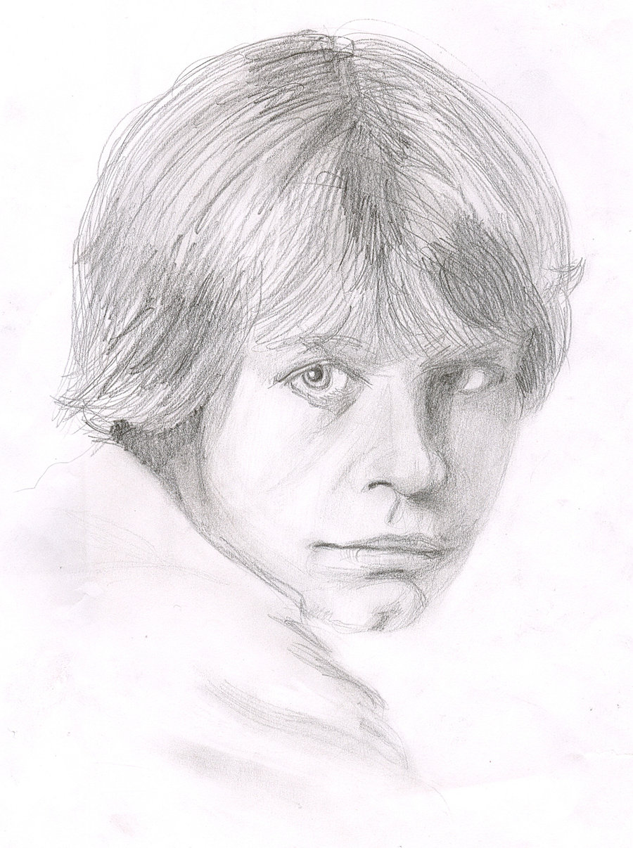 900x1206 Luke Skywalker Sketch Drawing Skill - Luke Skywalker Sketch