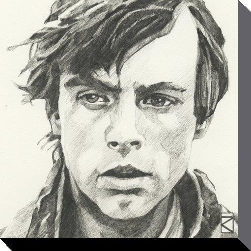 511x511 Star Wars (Luke Skywalker Sketch) Canvas - Luke Skywalker Sketch