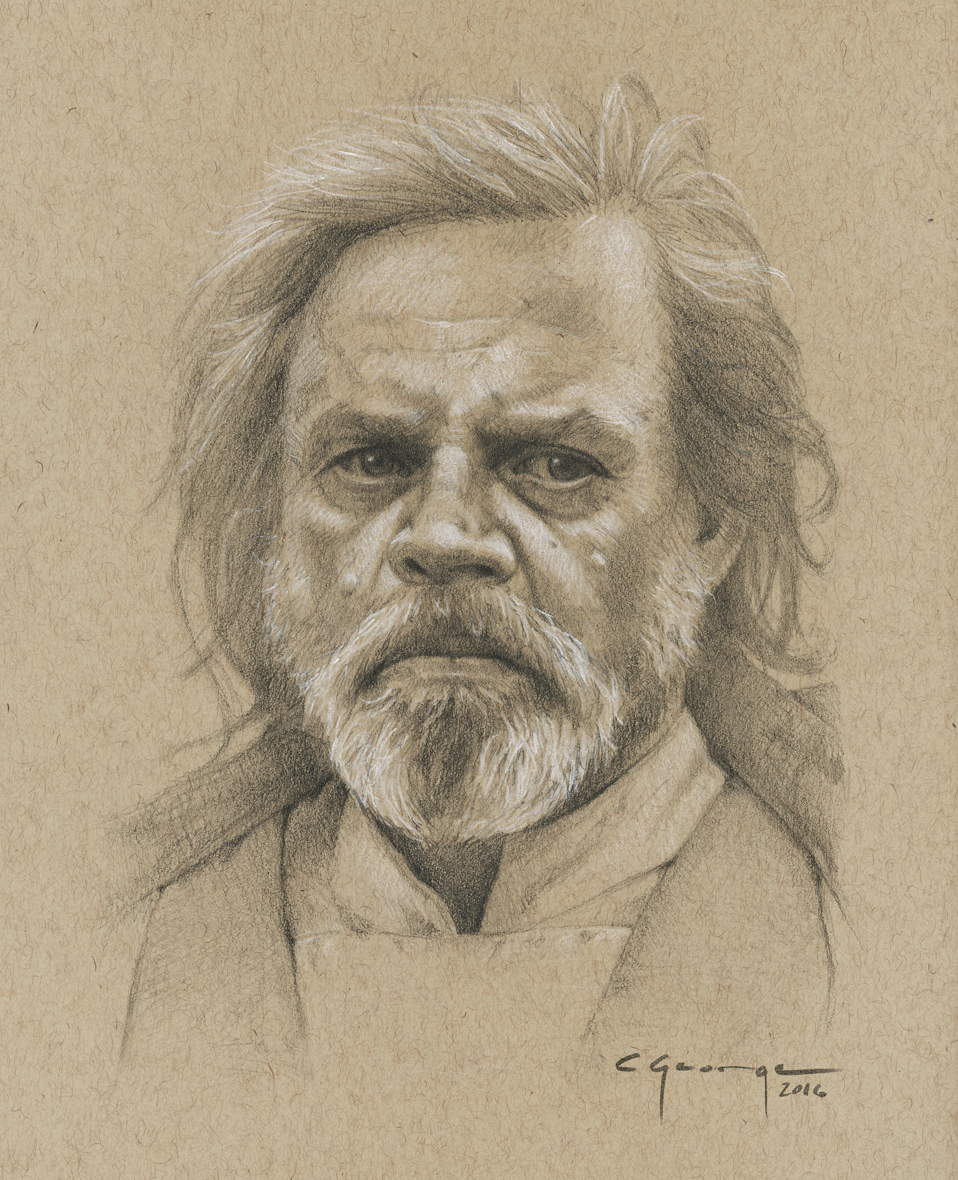 1920x2365 Christopher George - Luke Skywalker Sketch