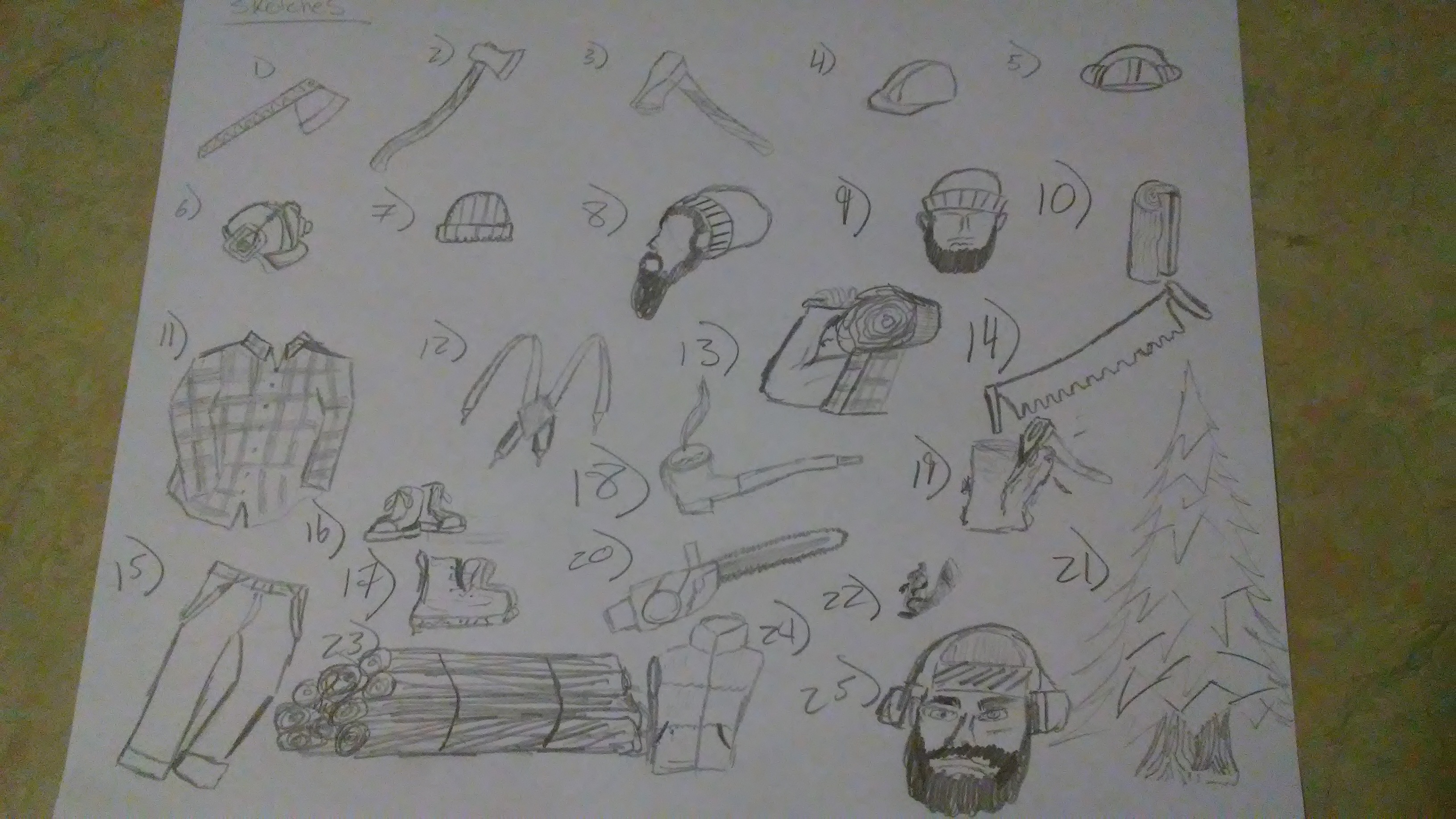 3264x1836 Lumber Jack Icons Alexbulloch - Lumber Sketch