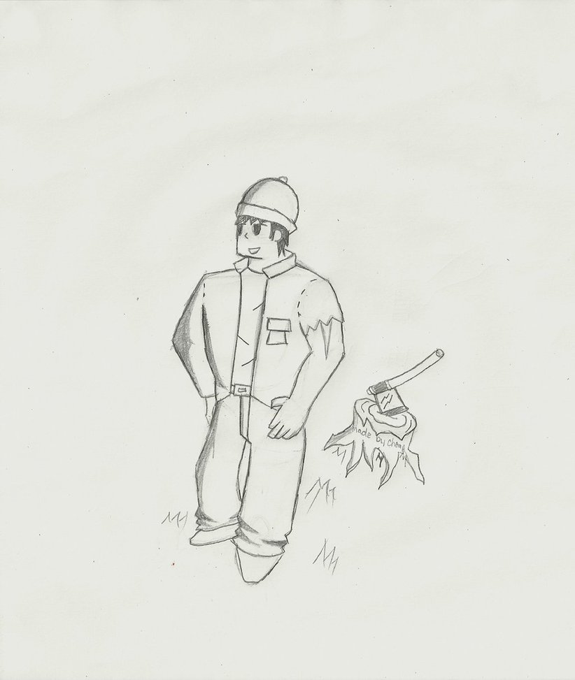 822x973 Lumber Jack Sketch By Afanasi Wolf - Lumber Sketch
