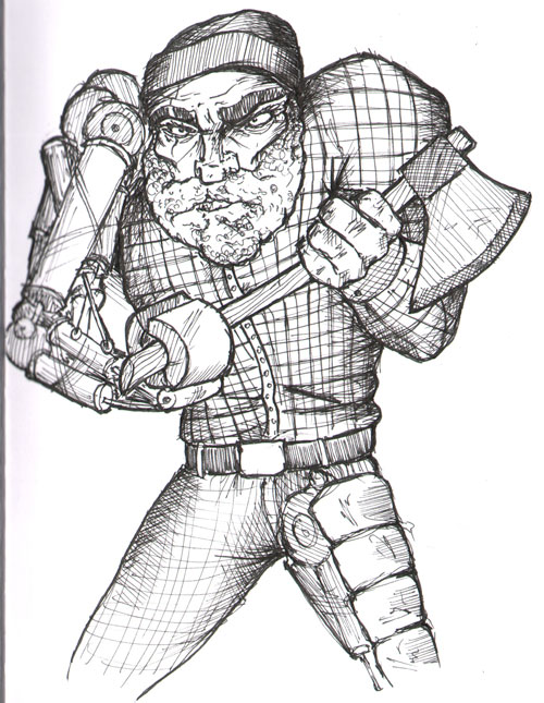 500x645 Pdp Danbudd Guess Who Sketches - Lumberjack Sketch